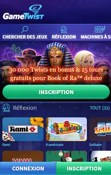 versione mobile GAMETWIST CASINO